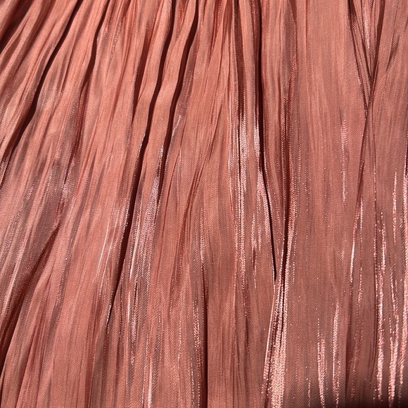 ZARA Pleated Metallic Skirt - Picture 3 of 6